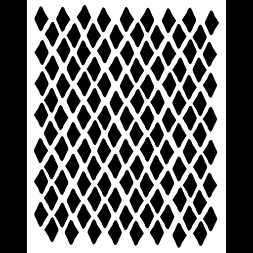 Stencil - Damaged Harlequin (10 x 8inch)